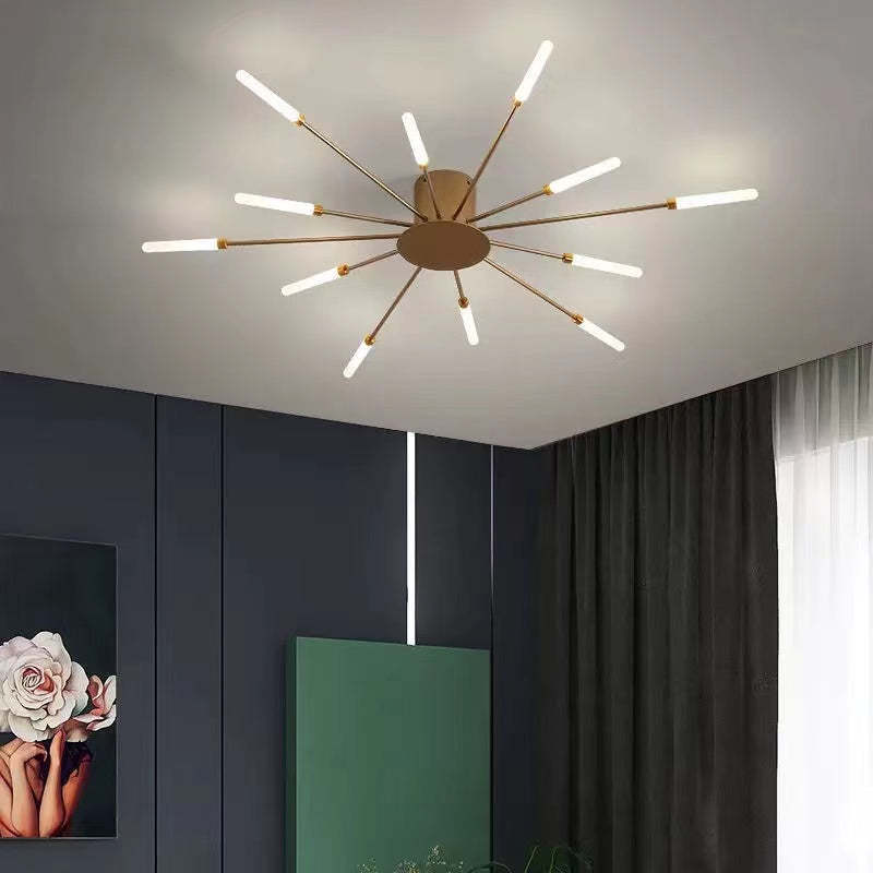 Modern Fireworks Flush Mount LED Ceiling Light | Decorative Living Room Lamp