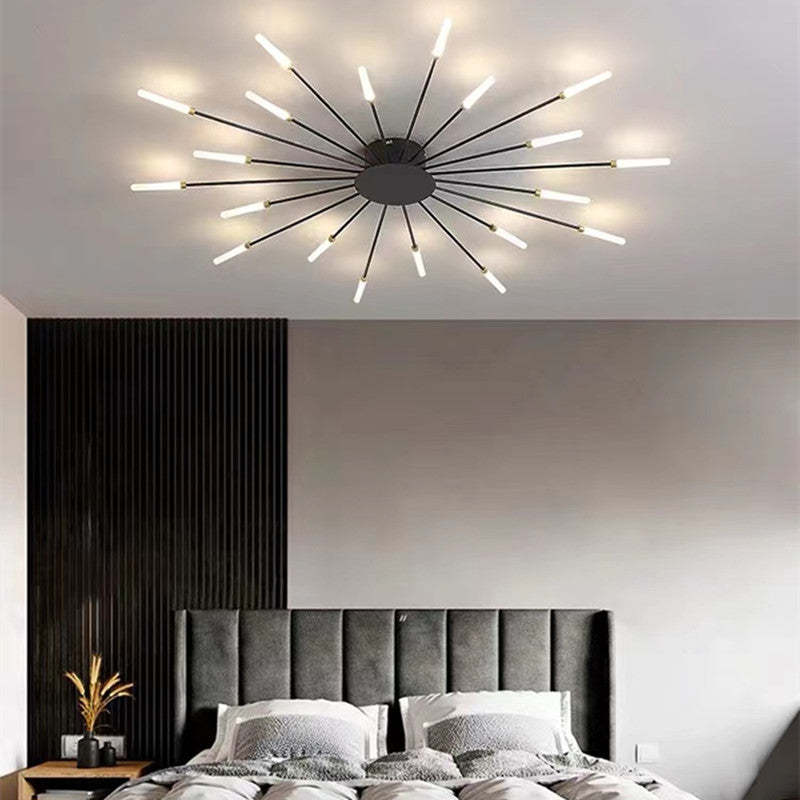 Modern Fireworks Flush Mount LED Ceiling Light | Decorative Living Room Lamp