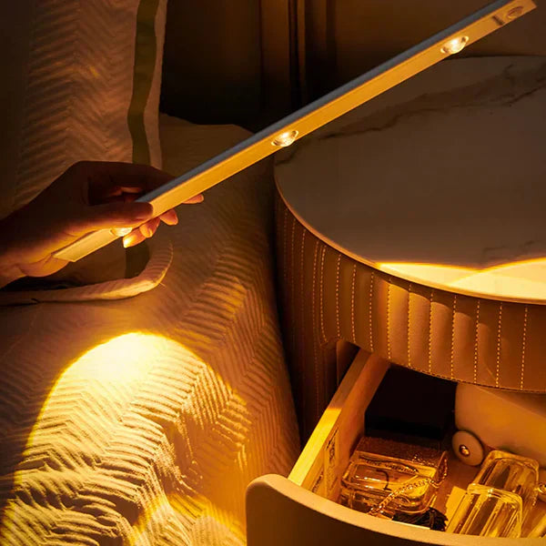Rechargeable Table Lamp with Motion Sensor | Small Desk and Bedside Light