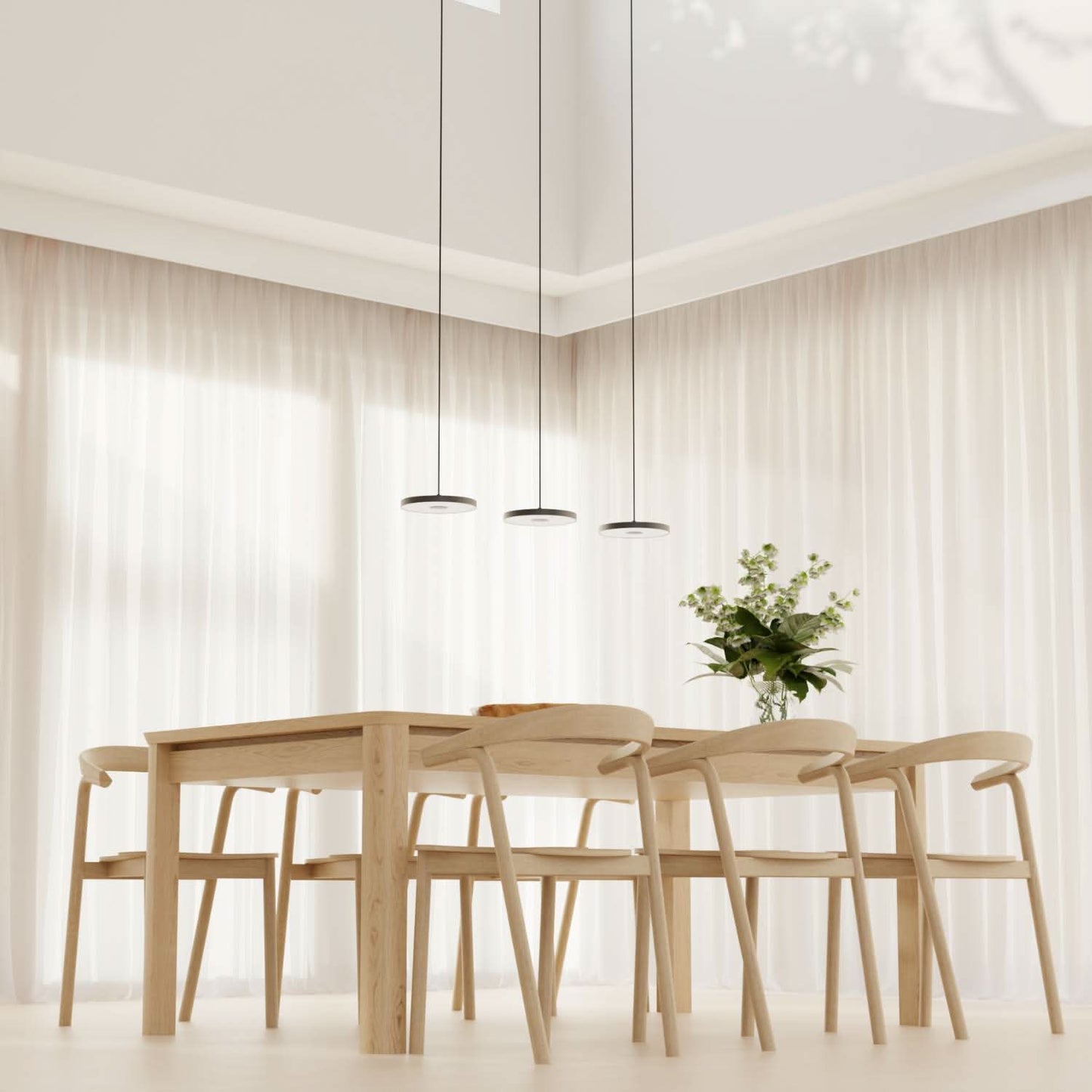Modern Dining Room Pendant Ceiling Light | Adjustable LED Hanging Lamp