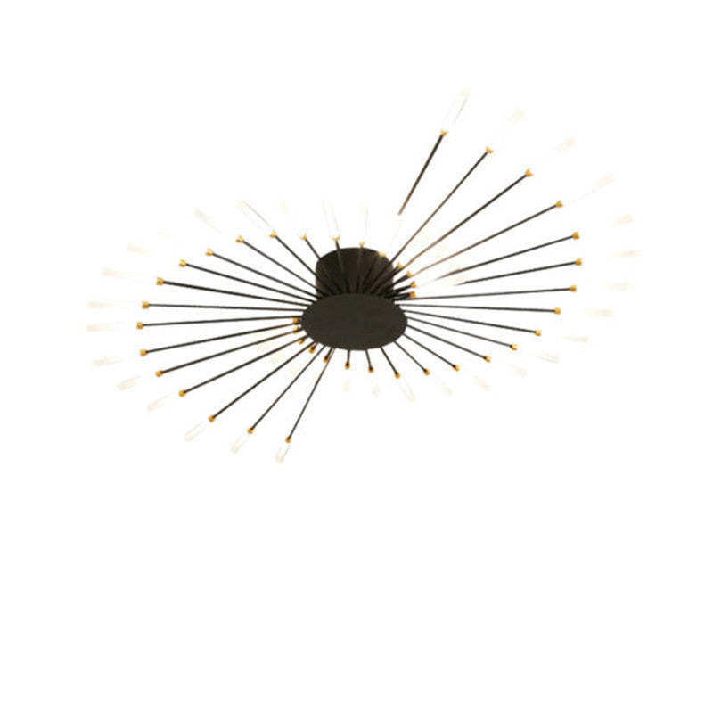 Modern Fireworks Flush Mount LED Ceiling Light | Decorative Living Room Lamp