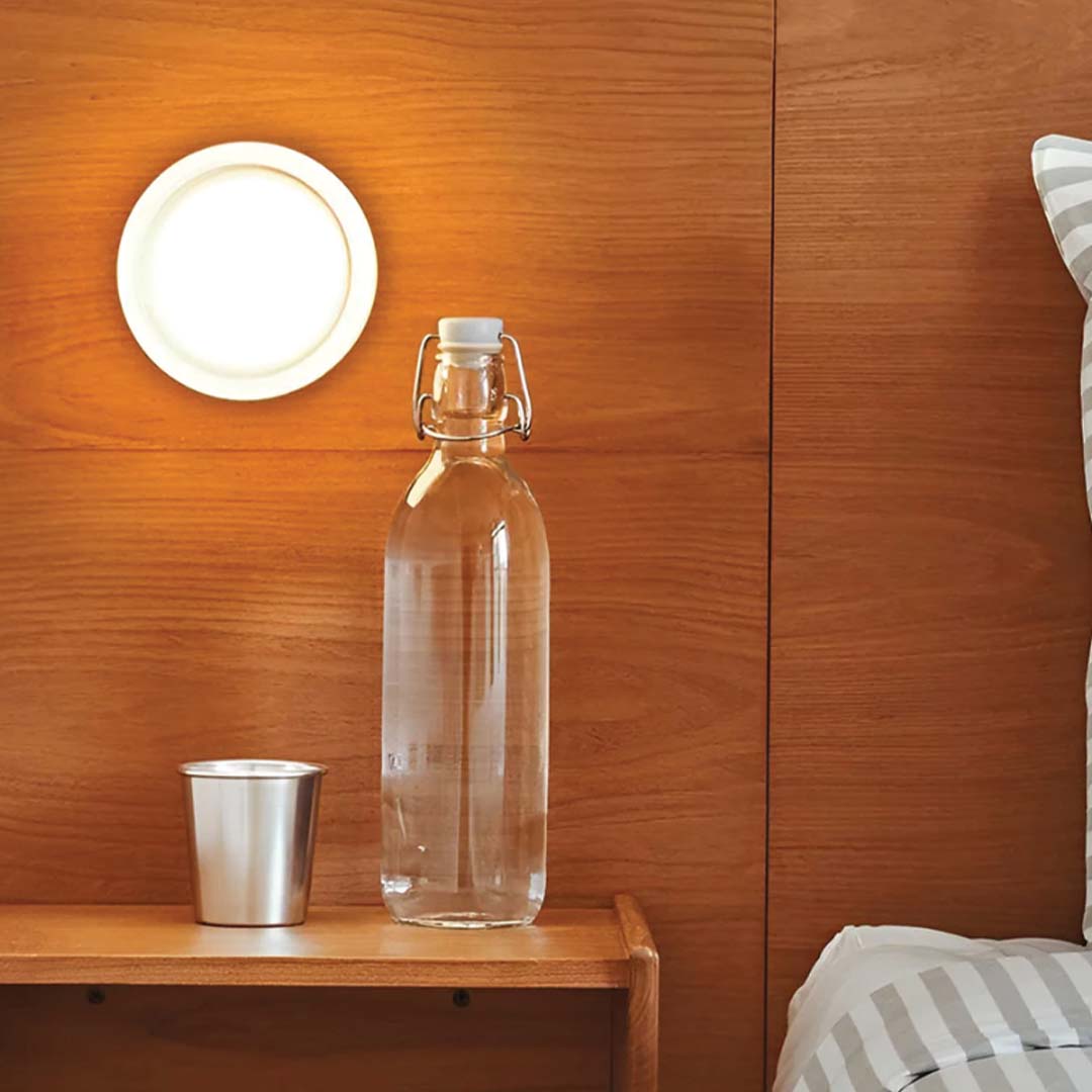 Round LED Wall Light Sconce | Modern Indoor Bedroom Living Room Wall Lamp