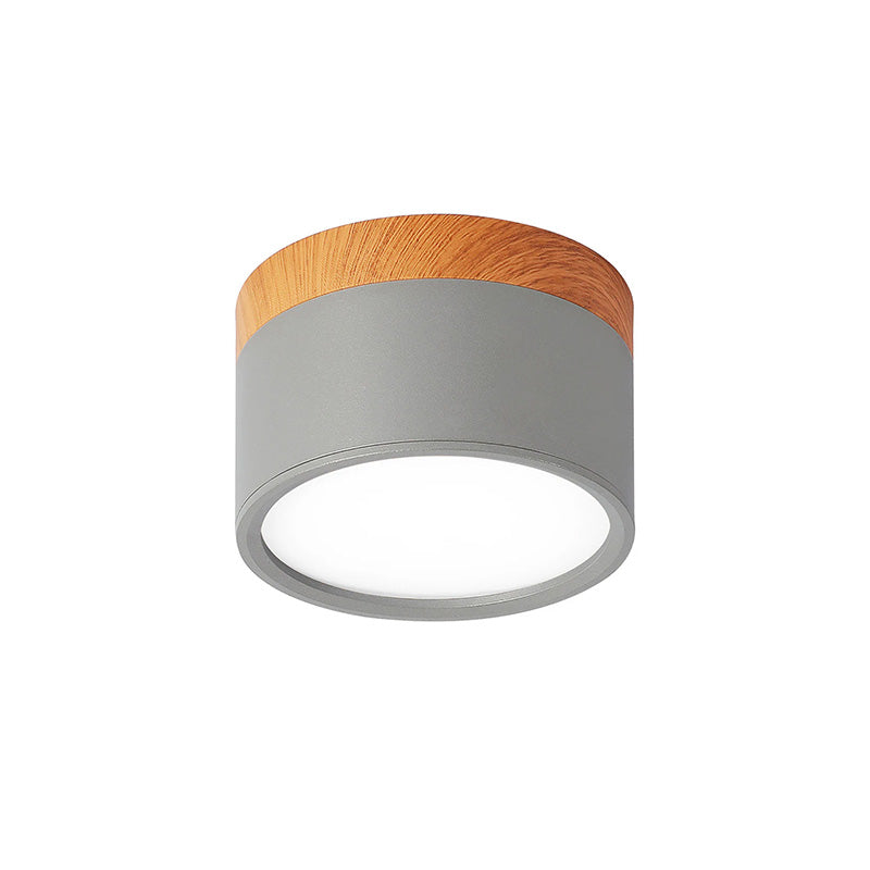 Modern Cylinder LED Flush Mount Ceiling Light | Small Decorative Lamp for Home