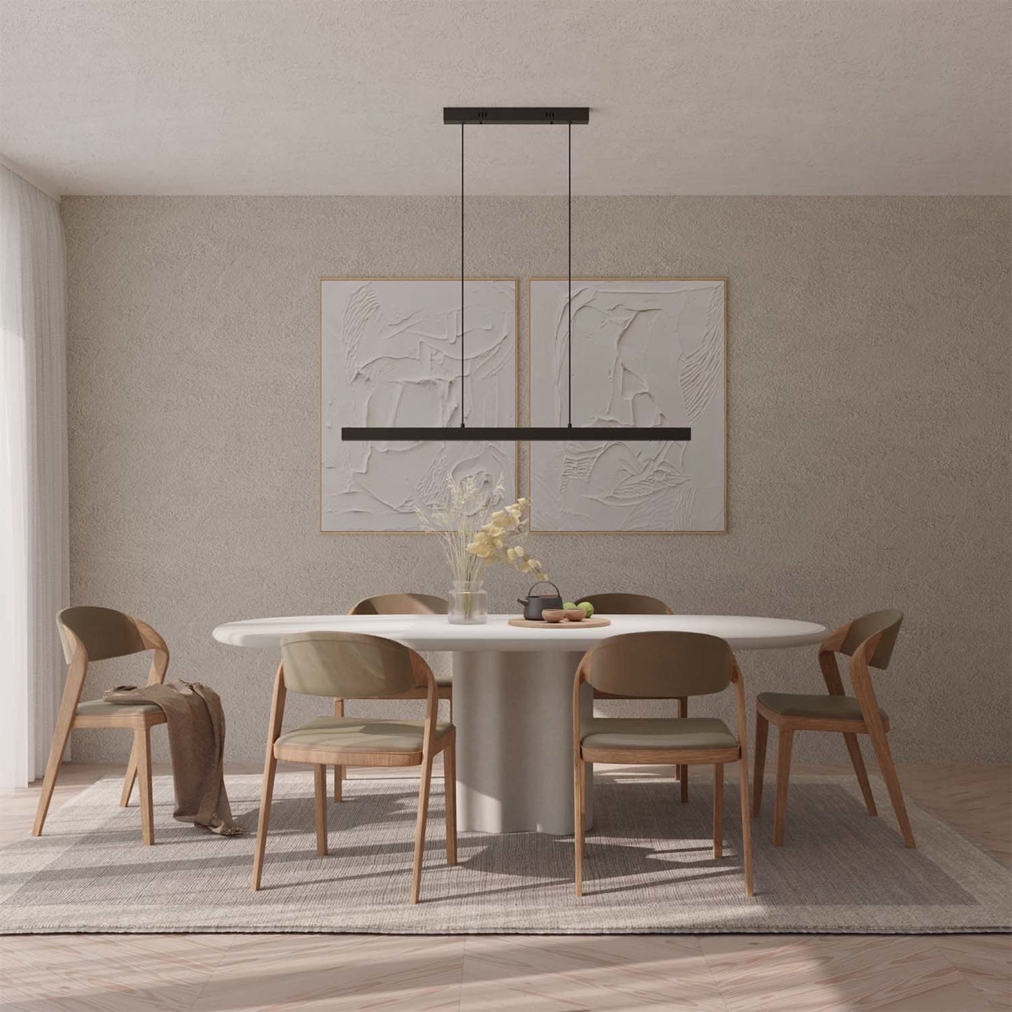 Minimalist Pendant Ceiling Light for Dining Room | Modern LED Hanging Lamp