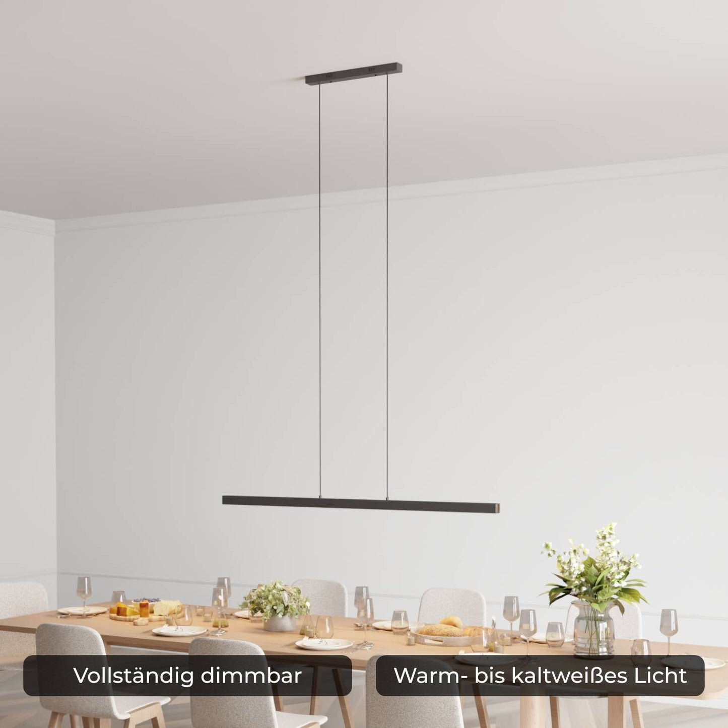 Minimalist Pendant Ceiling Light for Dining Room | Modern LED Hanging Lamp