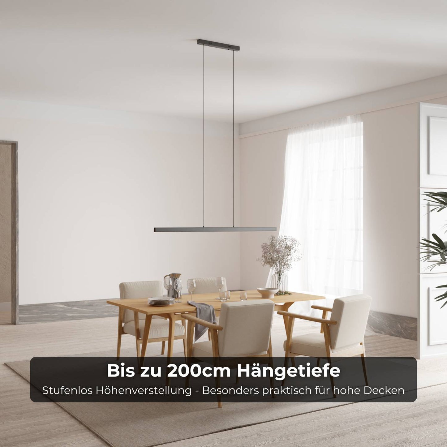 Minimalist Pendant Ceiling Light for Dining Room | Modern LED Hanging Lamp