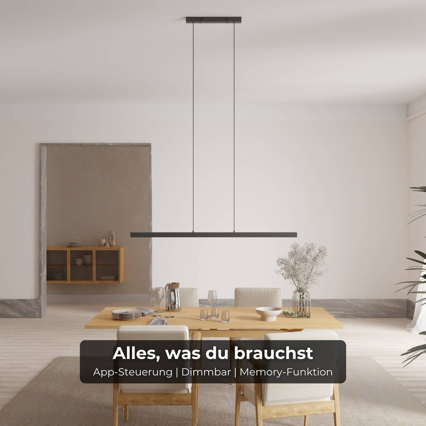 Minimalist Pendant Ceiling Light for Dining Room | Modern LED Hanging Lamp