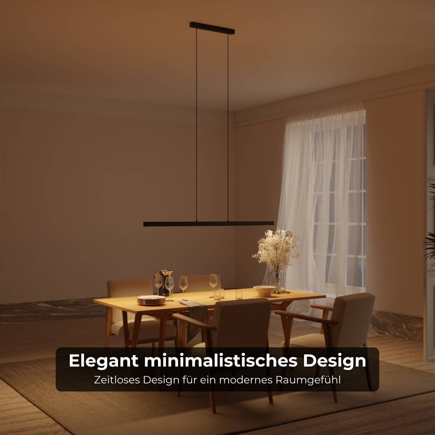 Minimalist Pendant Ceiling Light for Dining Room | Modern LED Hanging Lamp