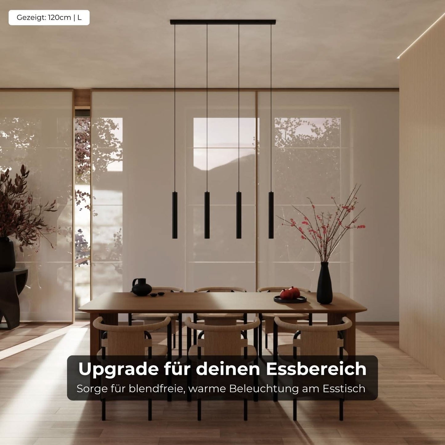 Adjustable Pendant Ceiling Light for Dining Room | Modern LED Hanging Lamp