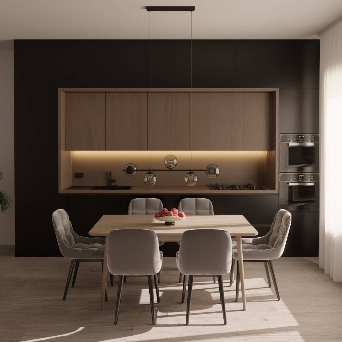 Modern Globe Pendant Ceiling Light for Dining Room | Elegant LED Hanging Lamp