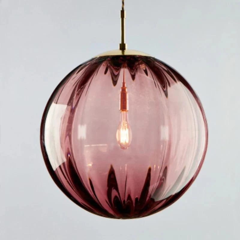 Modern Glass Globe Pendant Ceiling Light | Elegant Hanging Lamp for Bedroom & Dining