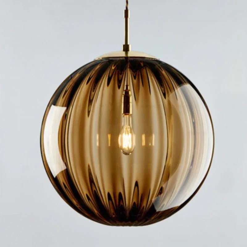 Modern Glass Globe Pendant Ceiling Light | Elegant Hanging Lamp for Bedroom & Dining