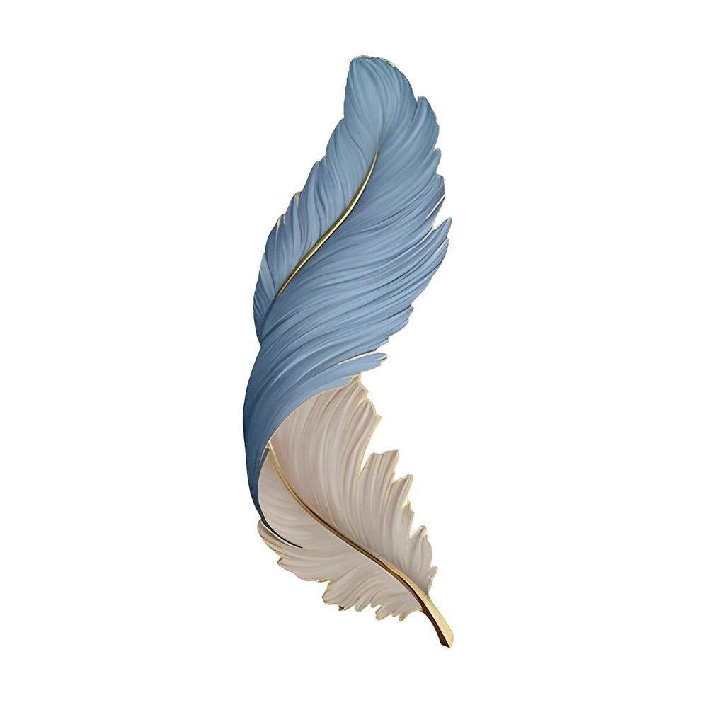 Feather Wall Sconce Light for Living Room | Modern LED Wall Lamp