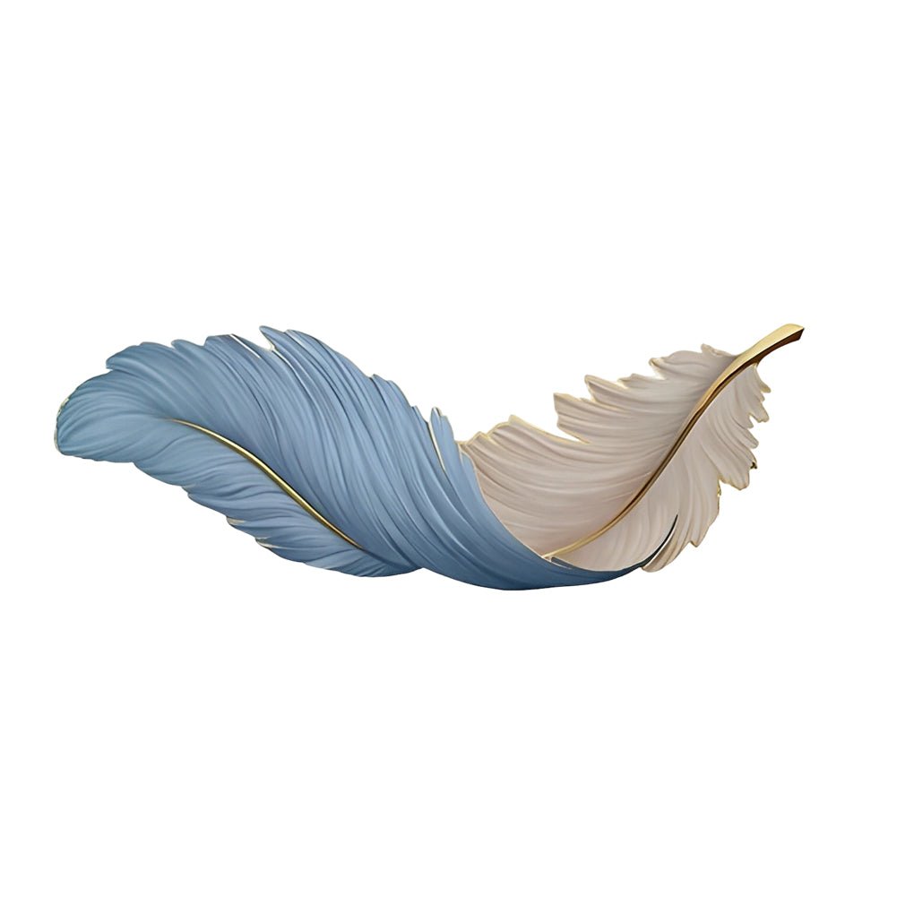 Feather Wall Sconce Light for Living Room | Modern LED Wall Lamp