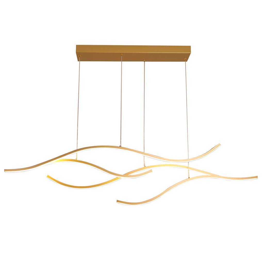 Modern LED Wave Pendant Ceiling Light | Stylish Linear Hanging Lamp