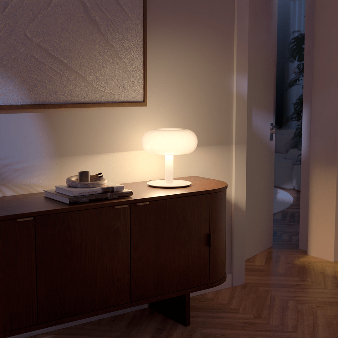 Retro Mushroom LED Table Lamp with Touch Dimmer | Modern Bedside and Desk Light