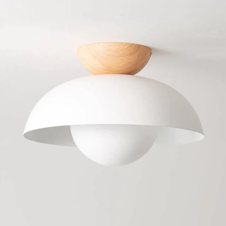 Modern Semi Flush Mount Ceiling Light for Living Room | Minimalist LED Ceiling Lamp