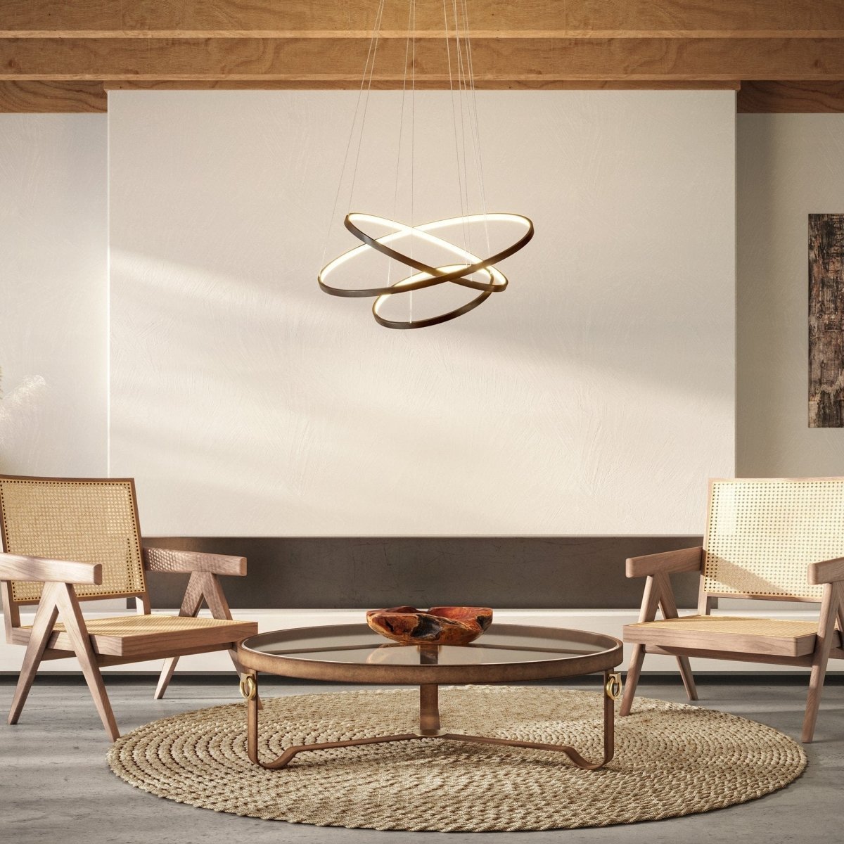 Adjustable Modern LED Chandelier | Contemporary Dimmable Dining Room Light