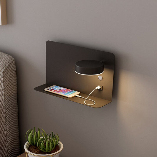 Modern LED Wall Light Sconce with USB Port | Bedroom and Living Room Bedside Lamp