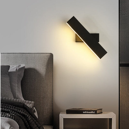Modern Rotating LED Wall Light Sconce | Slim Design Lamp for Bedroom and Living Room