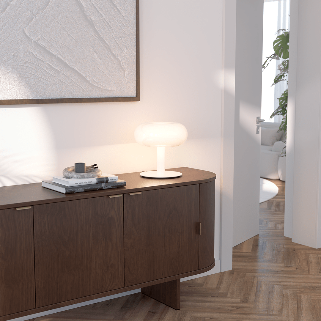 Retro Mushroom LED Table Lamp with Touch Dimmer | Modern Bedside and Desk Light