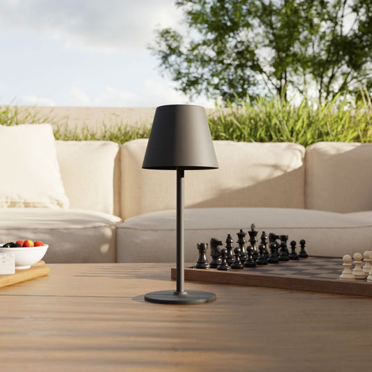 Rechargeable Outdoor LED Table Lamp with Warm Light | Modern Dining and Patio