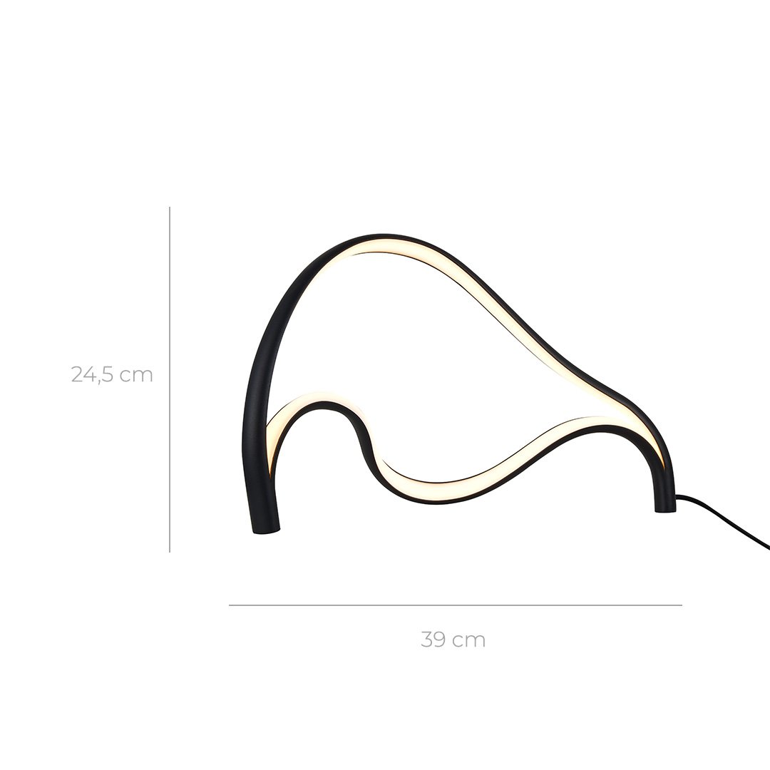 Modern LED Table Lamp with Sculptural Design | Elegant Bedside and Desk Light