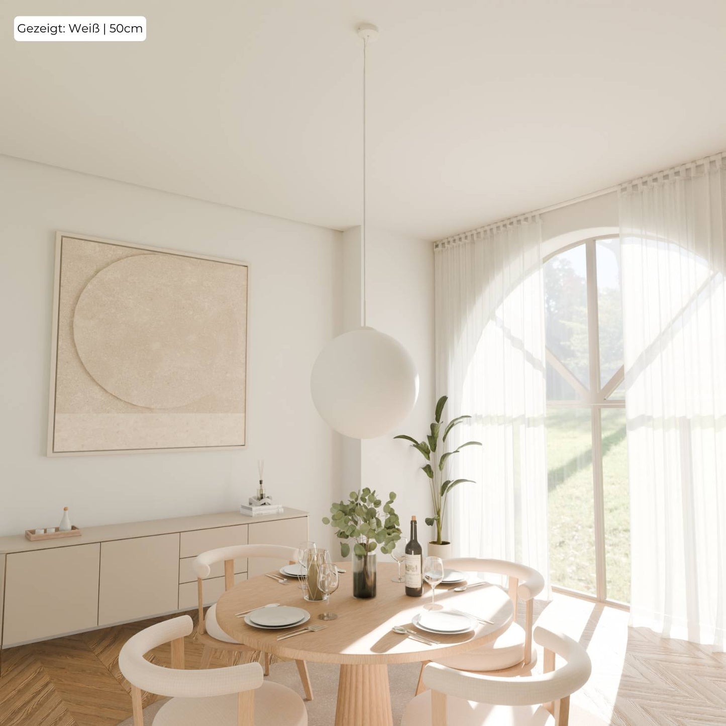 Globe Pendant Ceiling Light in Minimalist Style | Modern LED Hanging Lamp