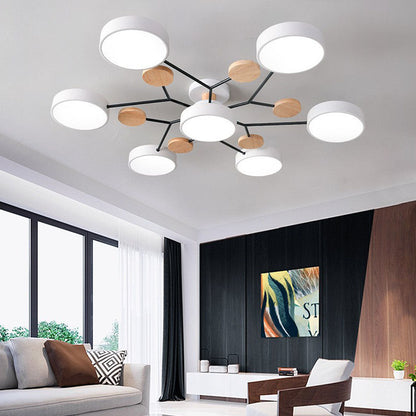 Modern Circular LED Ceiling Light | Contemporary Bedroom Living Room Lamp