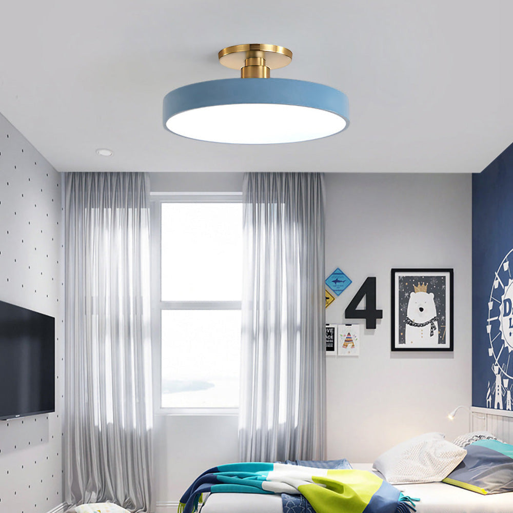 Round Modern LED Ceiling Light | Elegant Bedroom Living Room Ceiling Lamp