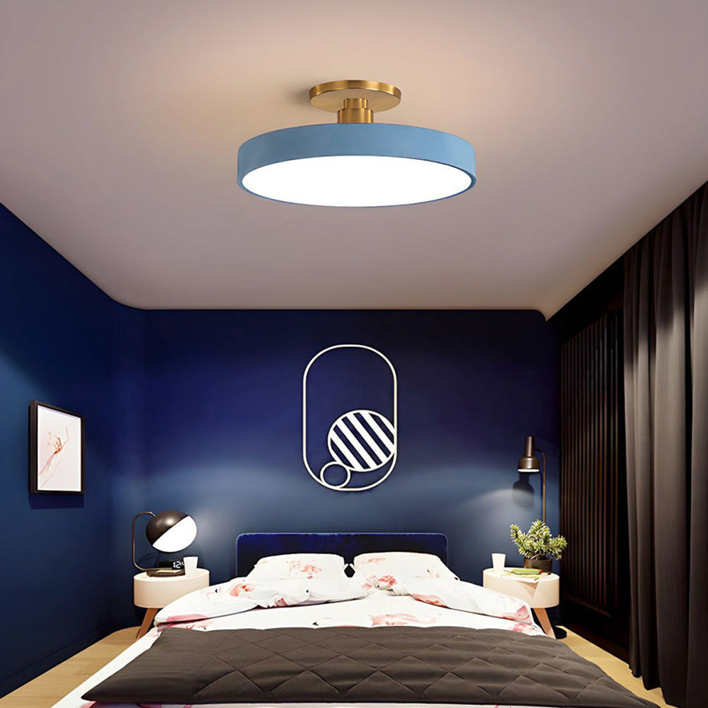 Round Modern LED Ceiling Light | Elegant Bedroom Living Room Ceiling Lamp