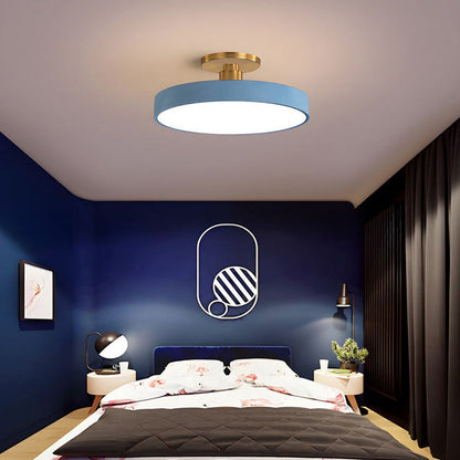 Round Modern LED Ceiling Light | Elegant Bedroom Living Room Ceiling Lamp