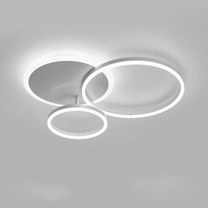Modern Circular LED Flush Mount Ceiling Light | Luxury Low Profile Chandelier Lamp