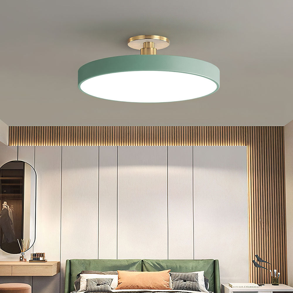 Round Modern LED Ceiling Light | Elegant Bedroom Living Room Ceiling Lamp