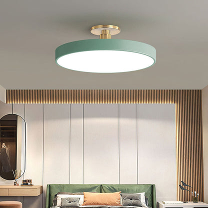Round Modern LED Ceiling Light | Elegant Bedroom Living Room Ceiling Lamp