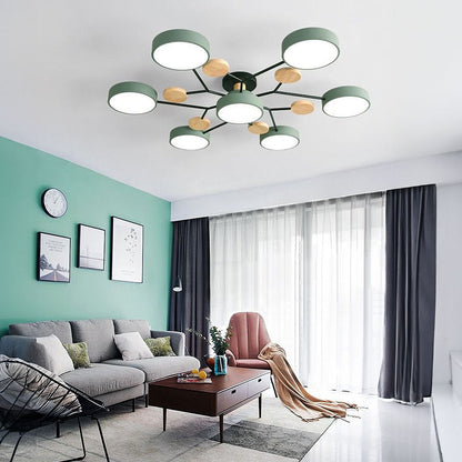 Modern Circular LED Ceiling Light | Contemporary Bedroom Living Room Lamp