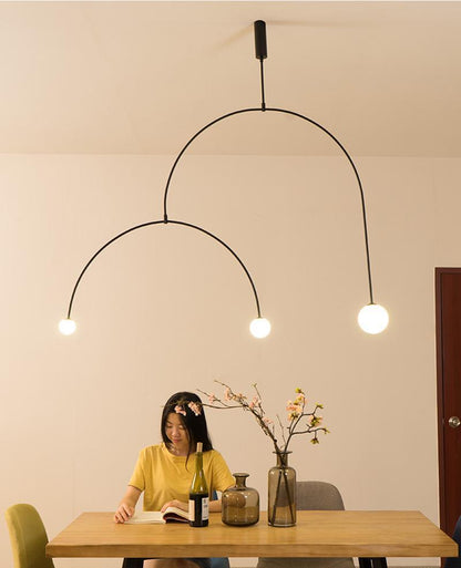 Minimalist Ceiling Lamp Chandelier | Modern LED Light for Living and Dining Room