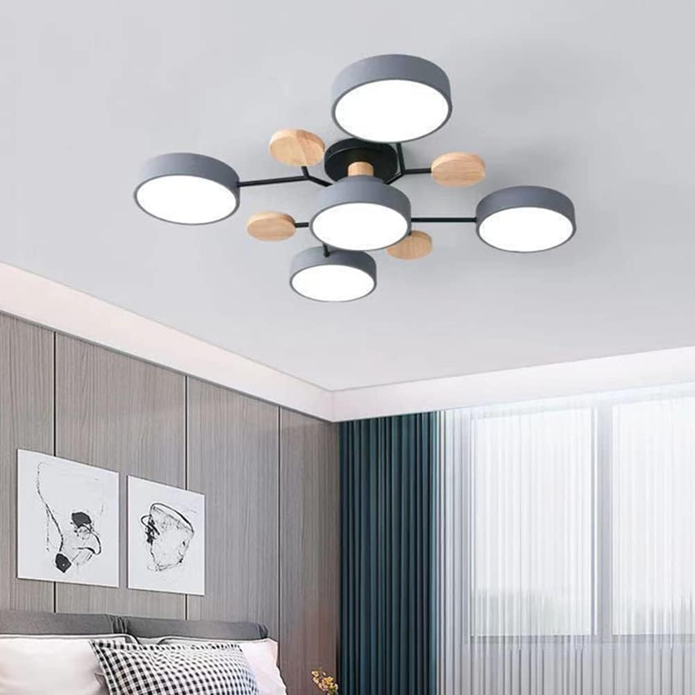Modern Circular LED Ceiling Light | Contemporary Bedroom Living Room Lamp