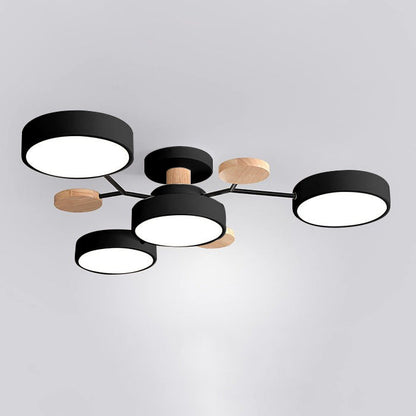 Modern Circular LED Ceiling Light | Contemporary Bedroom Living Room Lamp