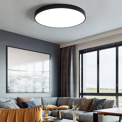 Recessed Round LED Ceiling Light | Modern Bedroom Living Room Ceiling Lamp