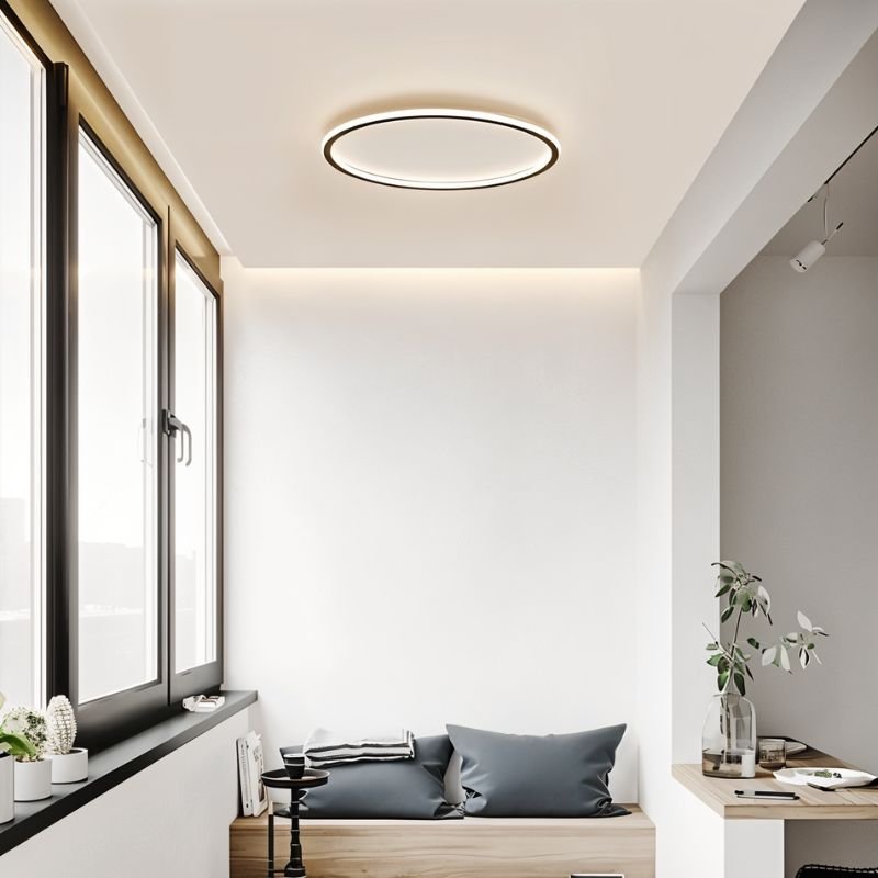 Ultra Slim Round LED Ceiling Light | Modern Minimalist Bedroom Living Room Lamp
