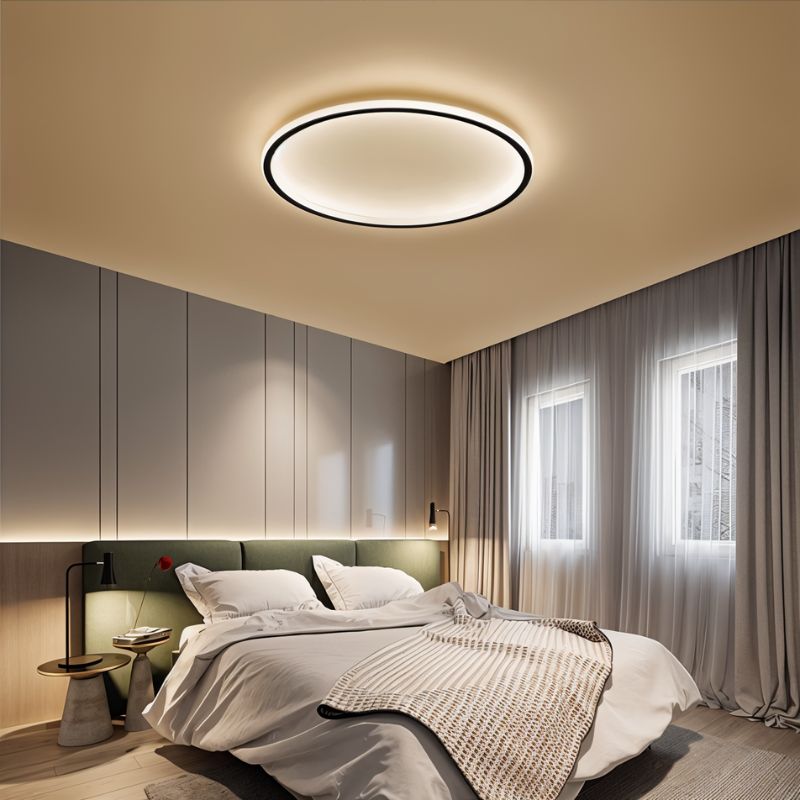 Ultra Slim Round LED Ceiling Light | Modern Minimalist Bedroom Living Room Lamp