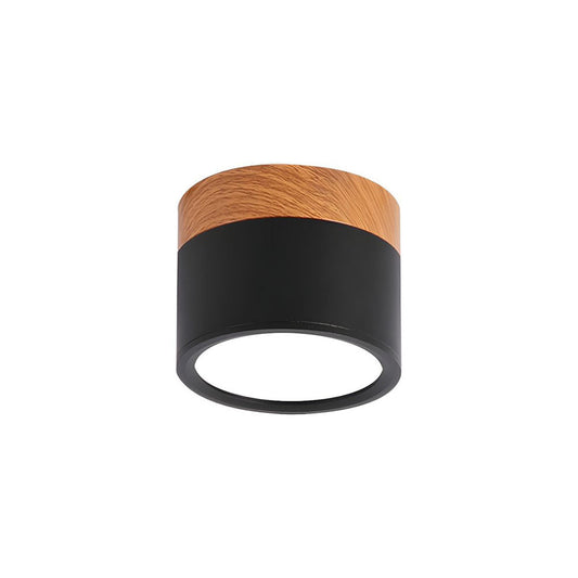 Modern Cylinder LED Flush Mount Ceiling Light | Small Decorative Lamp for Home