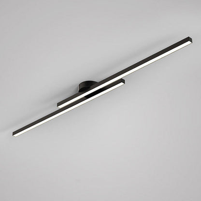 Modern Aluminium LED Ceiling Light | Long Strip Living Room Flush Mount Lamp
