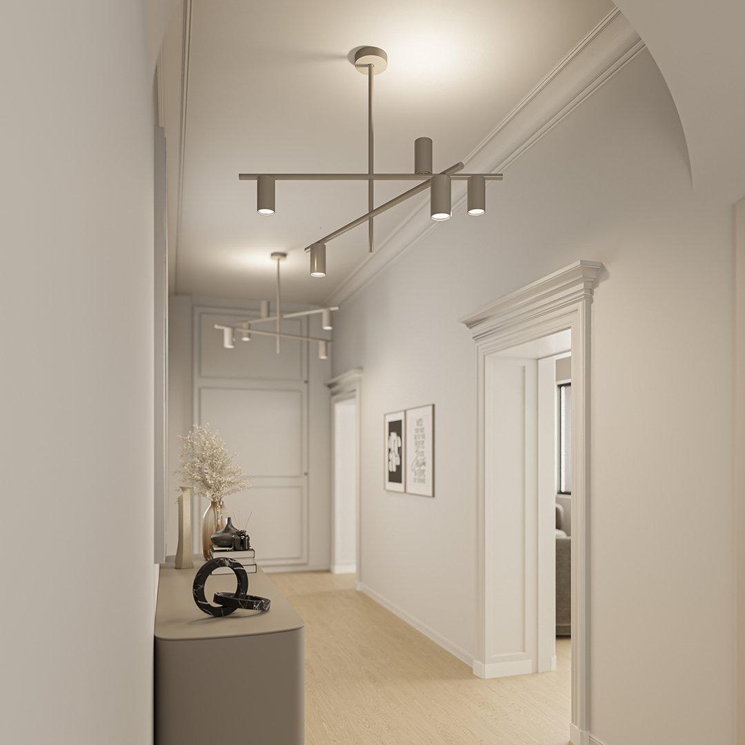 Modern Cylinder LED Ceiling Light | Contemporary Bedroom Living Room Ceiling Lamp