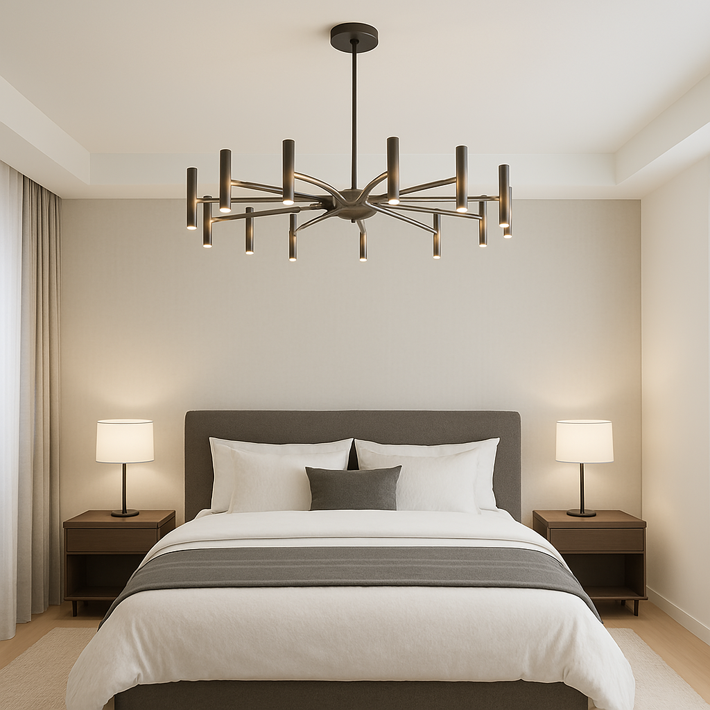 Modern Multi-Head Ceiling Light | Contemporary LED Chandelier for Living Room