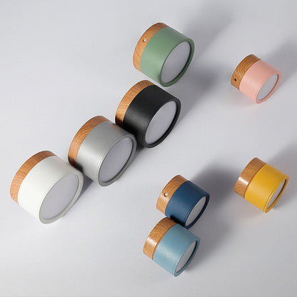 Modern Cylinder LED Flush Mount Ceiling Light | Small Decorative Lamp for Home