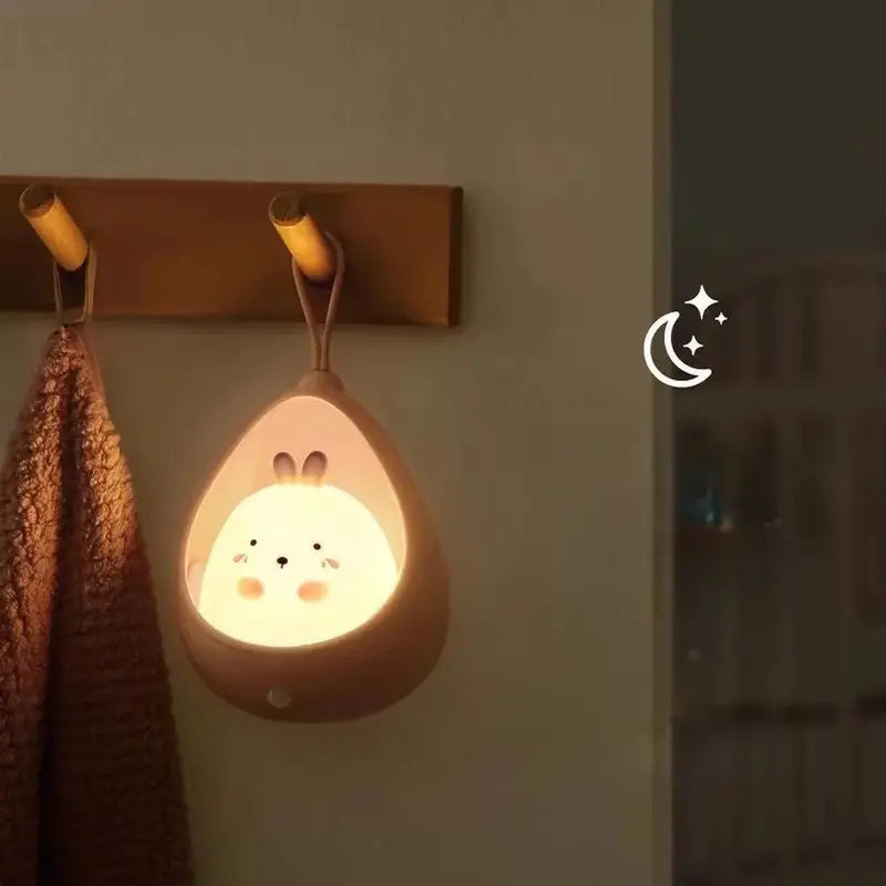 Rechargeable Cat LED Night Light for Kids | Cute Bedside Table Lamp