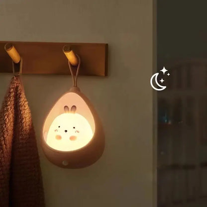 Rechargeable Cat LED Night Light for Kids | Cute Bedside Table Lamp
