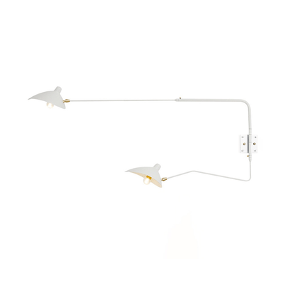 Adjustable Arm Wall Lamp Sconce | Modern Swing Arm Wall Light for Bedroom